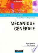 libro Mecanique Generale Pommier, Sylvie Pommier & Yves Berthoud, 2010